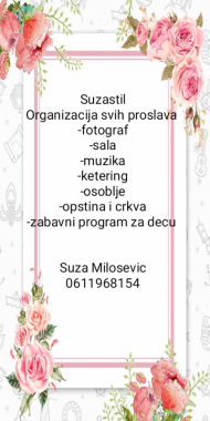 SUZASTIL - organizacija venčanja