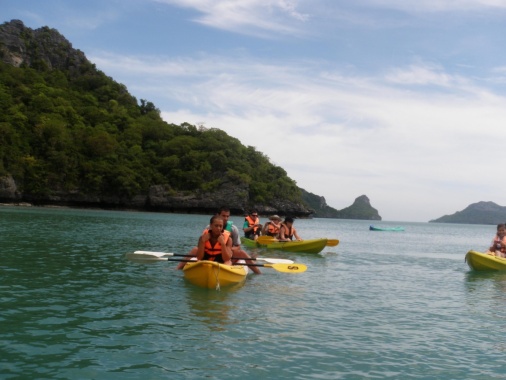 Kayaking Tajland