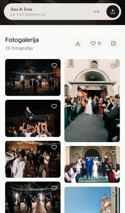 3. Zajednička galerija sa fotografijama gostiju. 3. Zajednička galerija sa fotografijama gostiju.